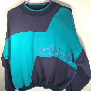 Adidas vintage sweatshirt Large color block DLFL